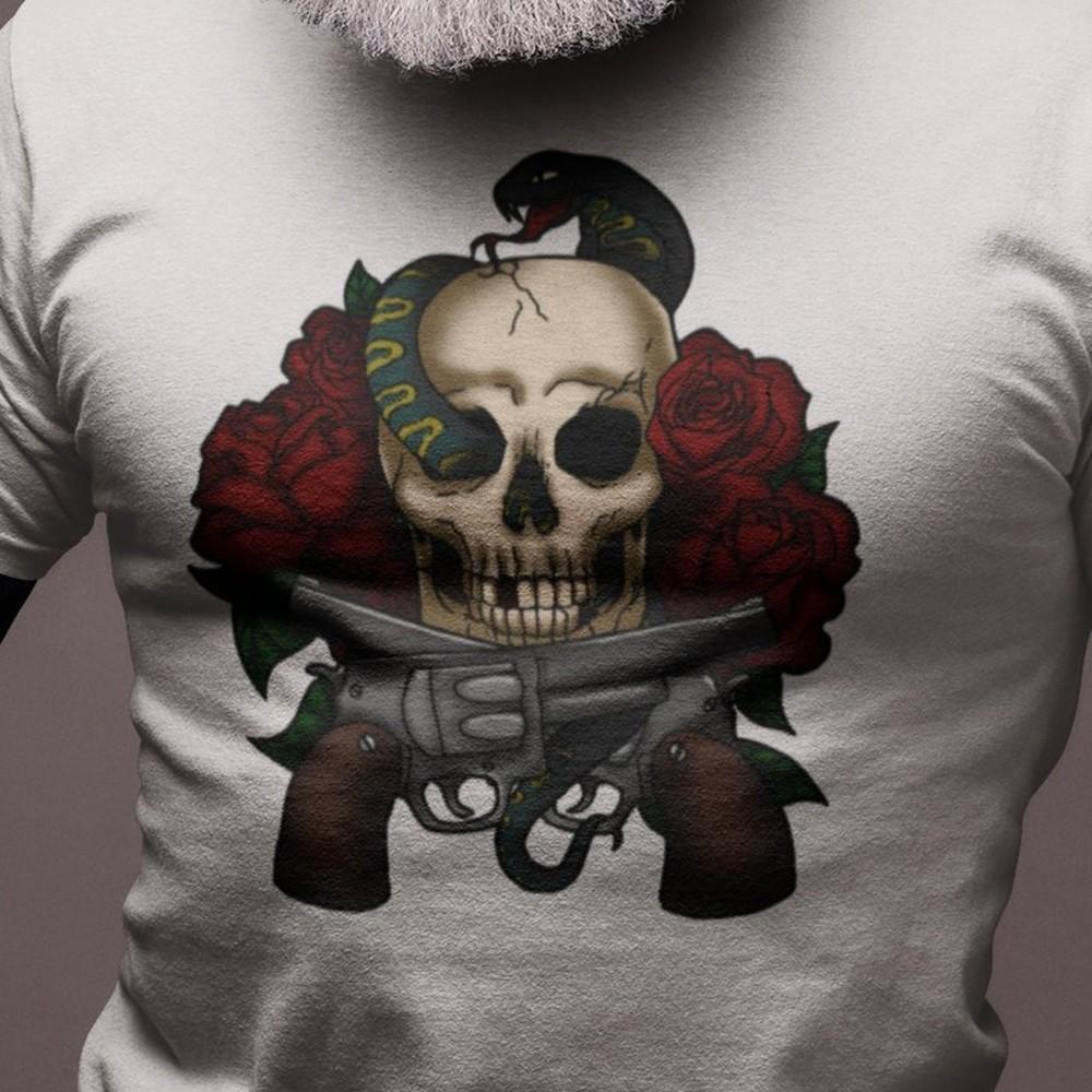 Skulls Shirt, Skeleton Shirt, Goth Shirt, Halloween Shirt, Skull T-Shirt, #26 Unisex T-Shirt XXXXL