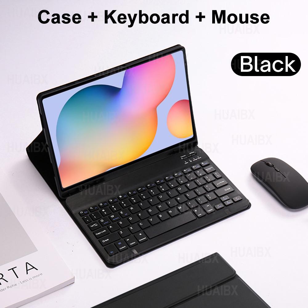 For Galaxy Tab S6 Lite 10.4 Inch Case with Keyboard, Detachable Keyboard Cover for Samsung Tab S6 Lite SM-P610 P613 P615 P619