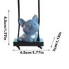 Swinging Animal Car Ornament Resin Auto Interior Dog Decoration Cute Truck Rearview Animal Ornament For Adding Fun To The Car