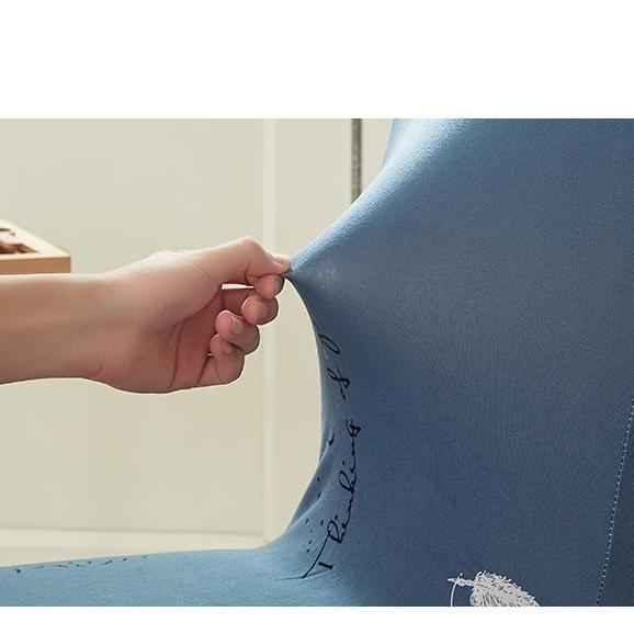 Stoltrekk fire sesonger universal spisestuestoltrekk elastisk krakksett i ett stykke bord og stoltrekk ryggpute setepute