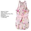 Pet Clothes - Flower Print Cotton Cute Pet Dress Cat Dog Costume Outfit Clothes