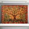 2D Flat - 2D Flat, Top Pick 1pc Vibrant Bohemian Life Tree Tapestry - Lush Foliage And Wildlife Design, Wall Hanging for Bedroom, Living Room, Dorm De