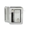 EBTOOLSRV Entrance Door Lock with Safety Aluminum Alloy for Travel and Transporters Latch, Built-in Deadbolt, Campers, Trailers, Trucks, RVs, (Chrome)
