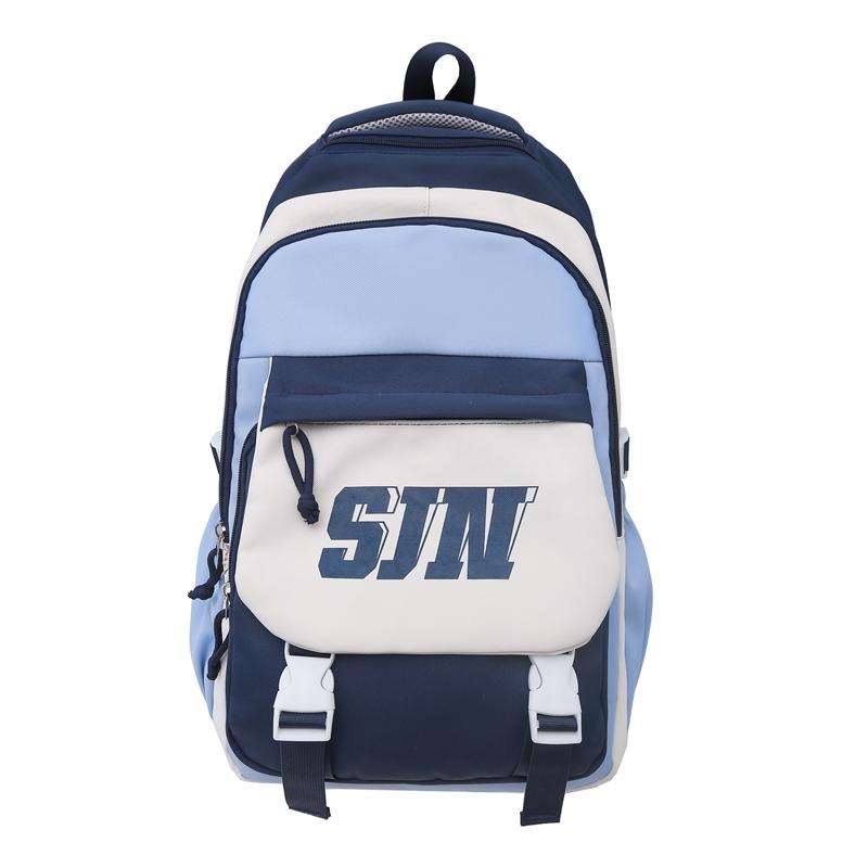 Kontrastfarbiger Schulranzen Studentenrucksack Leichtgewichtiger Wasserdichter Rucksack