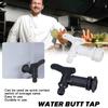 Water Butt Tap Adapter Home Garden Faucet Adapter Durable Plastic Faucet Garden Water Barrel Water Tank Spout Valve