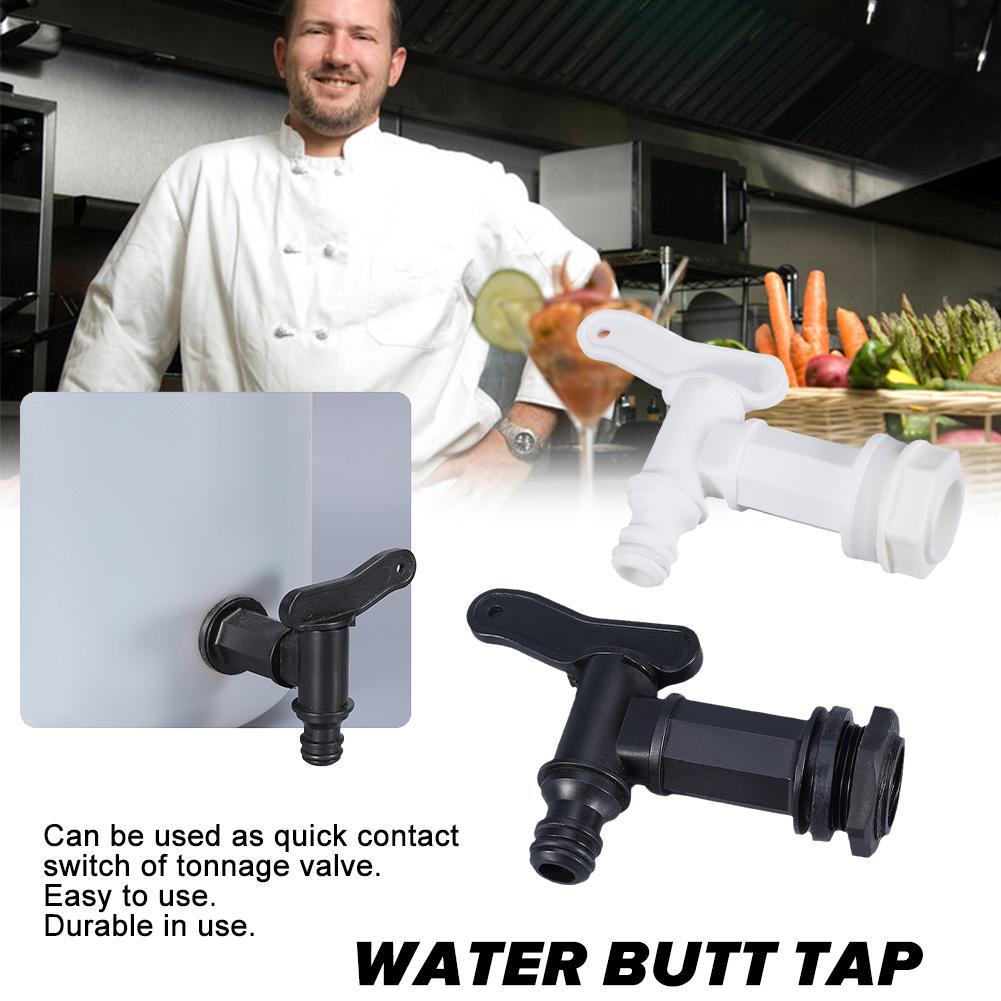 Water Butt Tap Adapter Home Garden Faucet Adapter Durable Plastic Faucet Garden Water Barrel Water Tank Spout Valve