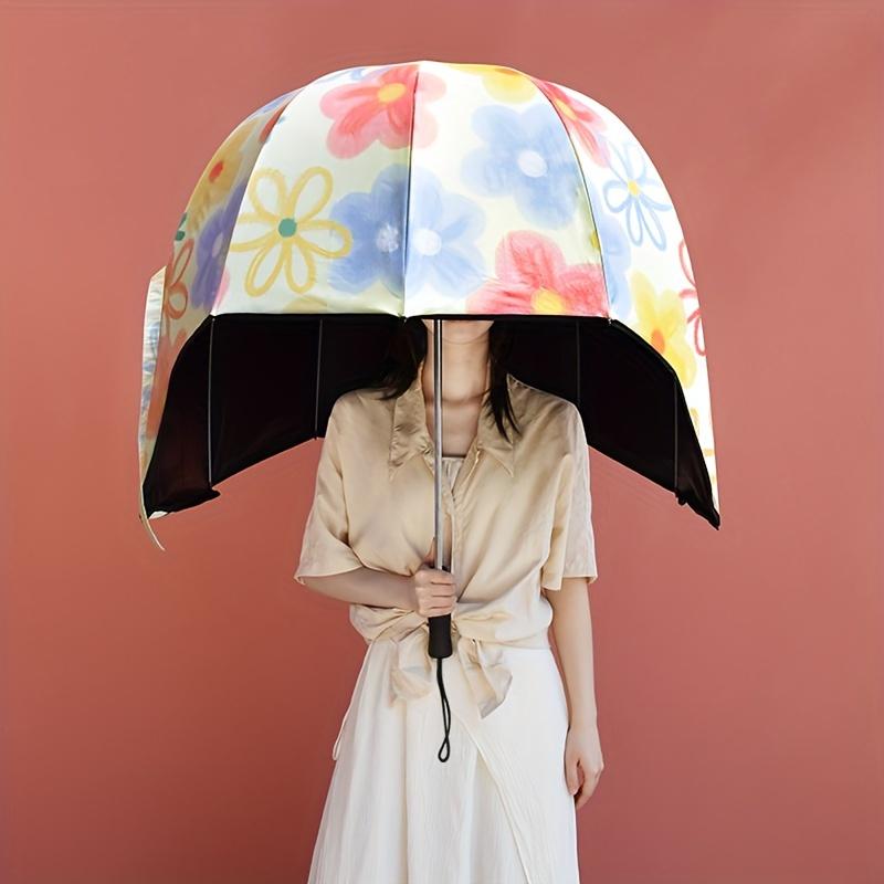 

Зонт двойного назначения Rainbella - Защита от УФ-лучей и дождя, Автоматический компактный зонт с прочным 10-спицевым каркасом, Универсальный солнцезащитный козырек для женщин, мужчин