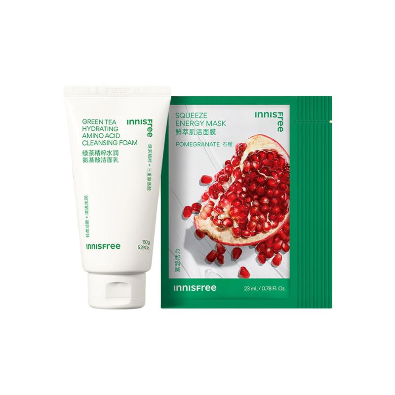 Innisfree , cleansing , 11-piece Gentle hydrating and moisturizing skin care set-eleven-piece set коричневый