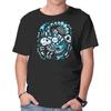 Unisex Crew Neck T-Shirt Extinction Skeleton Graphic Short Sleeve Casual Tee