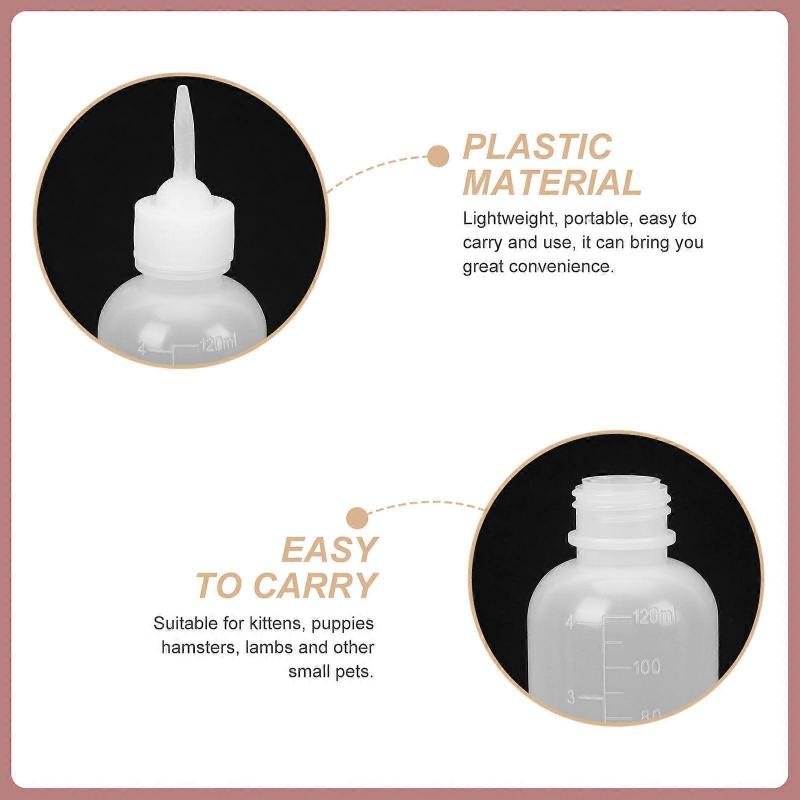 Small Cat Milk Bottles for Feeding 12Pcs Reusable Nursing Bottles for Pets