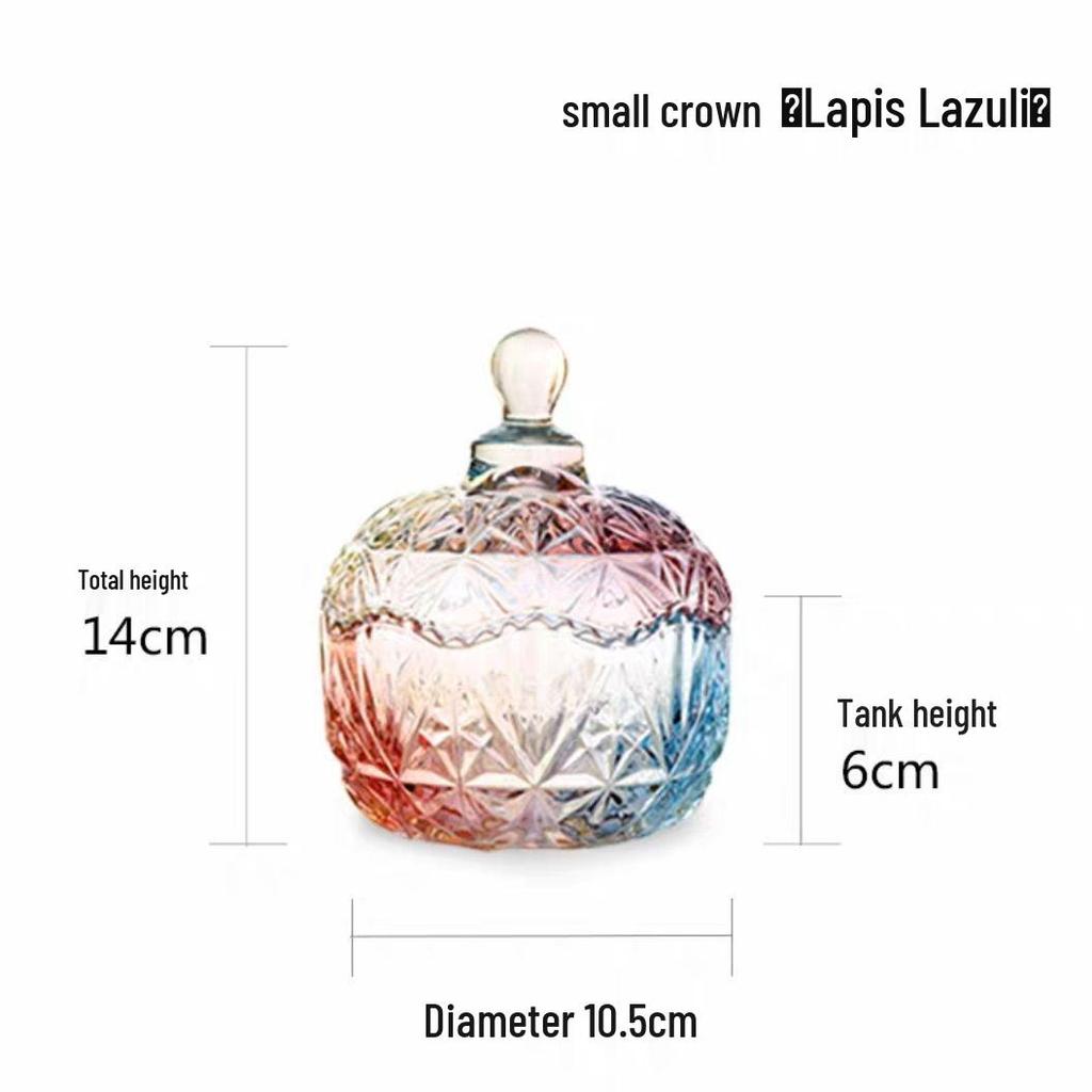 European Glass Candy Jar with Lid – Transparent Storage for Tea, Snacks, Seasonings, Candy, and Dried Fruit