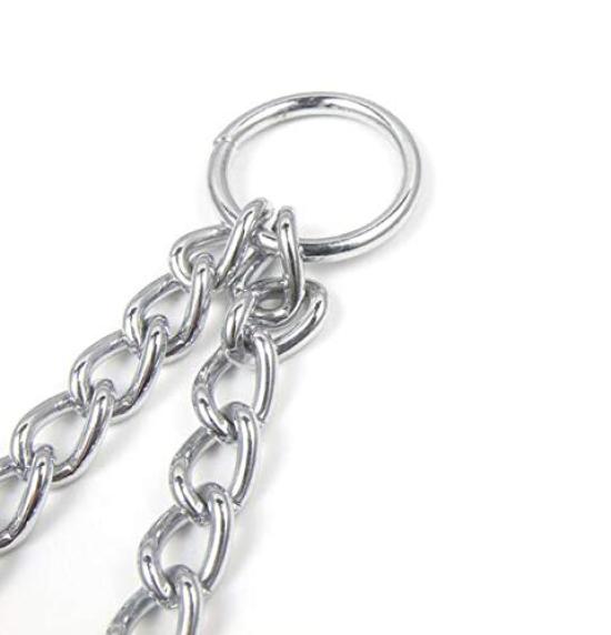 STK Double Pull Dog Metal Pet Chewing For Medium and Small Walking x Set of Lead, Lead, Resistant, Durable, Strong, Tangle-Free, Dogs, (2.5mm 40cm, 1)