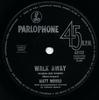 7inch Record MATT MONRO  Walk Away A8132 PARLOPHONE 1964 Australia Pop Used