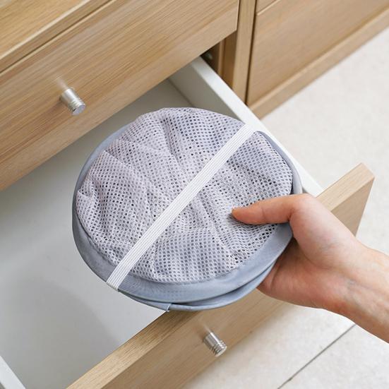 Storage Basket Contracted Design Sturdy Polyester Foldable Storage Basket for Living Room