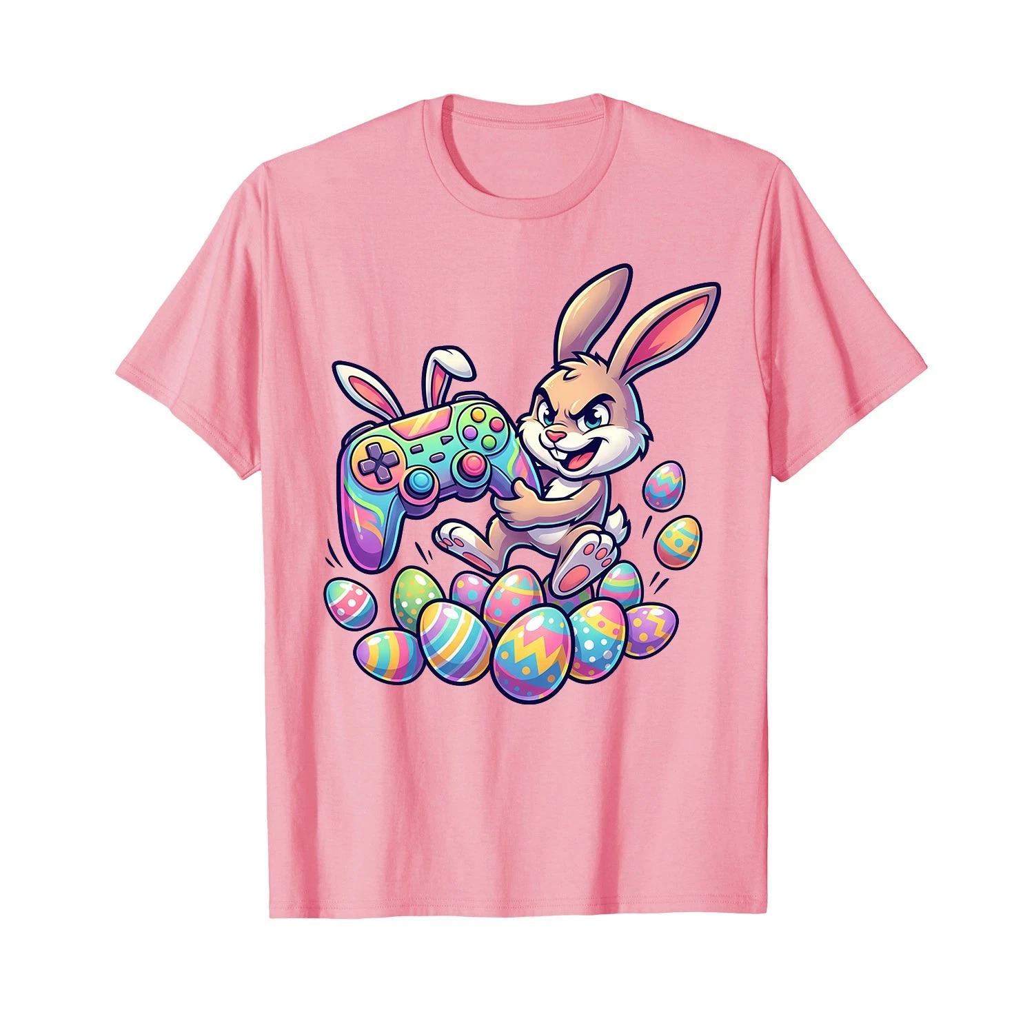 Easter Video Game Bunny Eggs Gaming Gamer Boys Men Teen Kids T-Shirt Small S