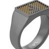 Emporio Armani Men's Two-Tone Stainless Steel Signet Ring, EGS3242060