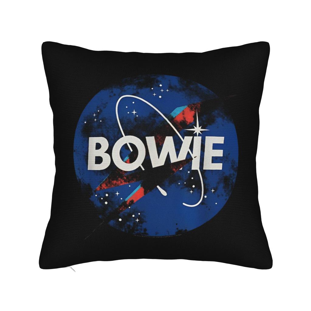 Vintage Rock Singer Lightningbolt Portrait Cushion Cover Soft Decorative Sofa Pillow Case