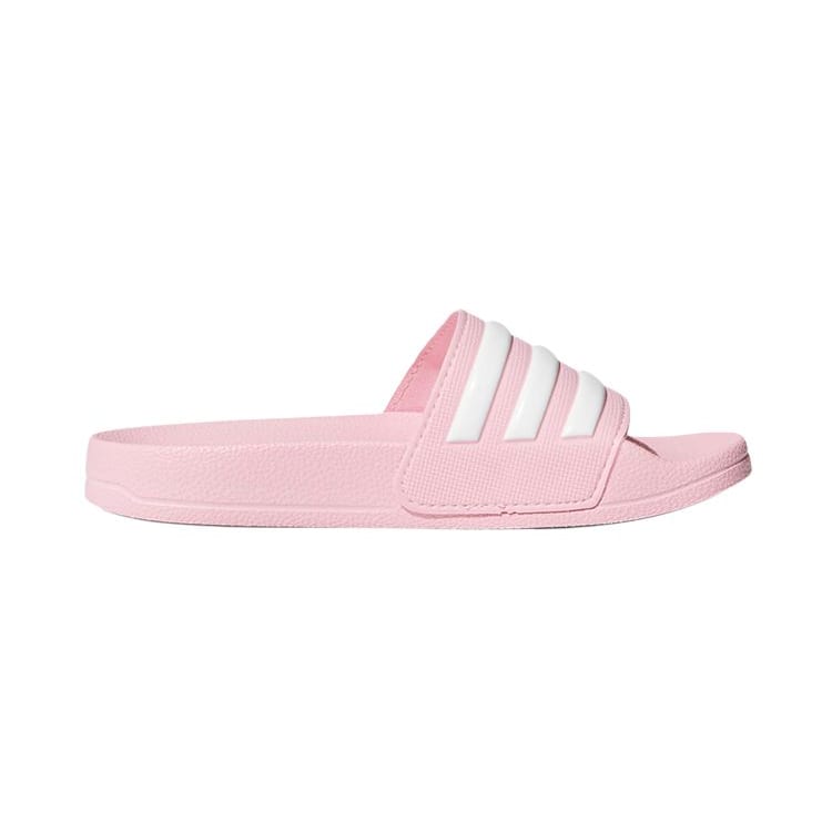 Adidas ADILETTE SHOWER Slip Resistant Anti Kick Kids' Outdoor Slippers White Pink G27628