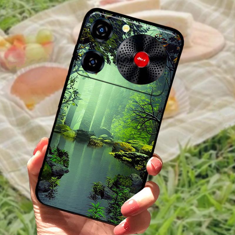 Per ZTE Nubia Custodia Musica Antiurto TPU Silicone Nero Paraurti Cover Per ZTE Nubia Custodie Telefono Musica Carina Cover Posteriore Fundas Capa