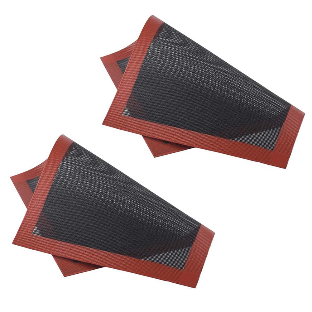 2 st Non-Stick Bakform Glasfiber Ugnsmatta Kakmatta Silikon Bakunderlägg Bakning Konditoriverktyg