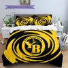 BVB Pattern Bedding,Quilt Set Quilt Cover Pillowcase Home Birthday Gift (1 * Duvet Cover + 2 * Pillowcase, Without Core)