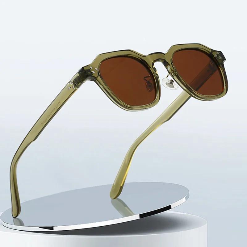 New TR9 Polygonal Sunglasses UV400 Advanced Street Photography Fashionable Retro Sunscreen Glasses