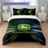 John Deere Print 3Pcs Bedding Set Duvet Cover With Two Pillowcases Soft Bed Linen For Household Bedroom