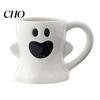 Keramik Fantasy Trinkgeschirr Halloween Tasse Niedliche Geist Kürbis Tasse Wiederverwendbar Gruselig Handgemacht Kaffee mit Deckel Einzigartige Partygeschenke Mit