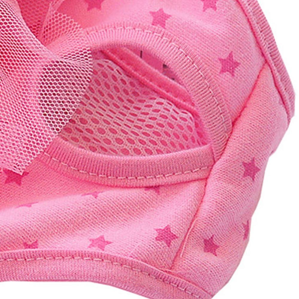 Schleifen-Dekor Hund Periodenunterwäsche Rosa Ton Haustier Kurze Hose Haustier Hygienehose Hund Läufigkeitspflege