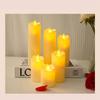 10.16cm12.7cm15.24cm17.78cm Electronic LED Candles, Equipped with Remote Control And Timer, Suitable for Weddings