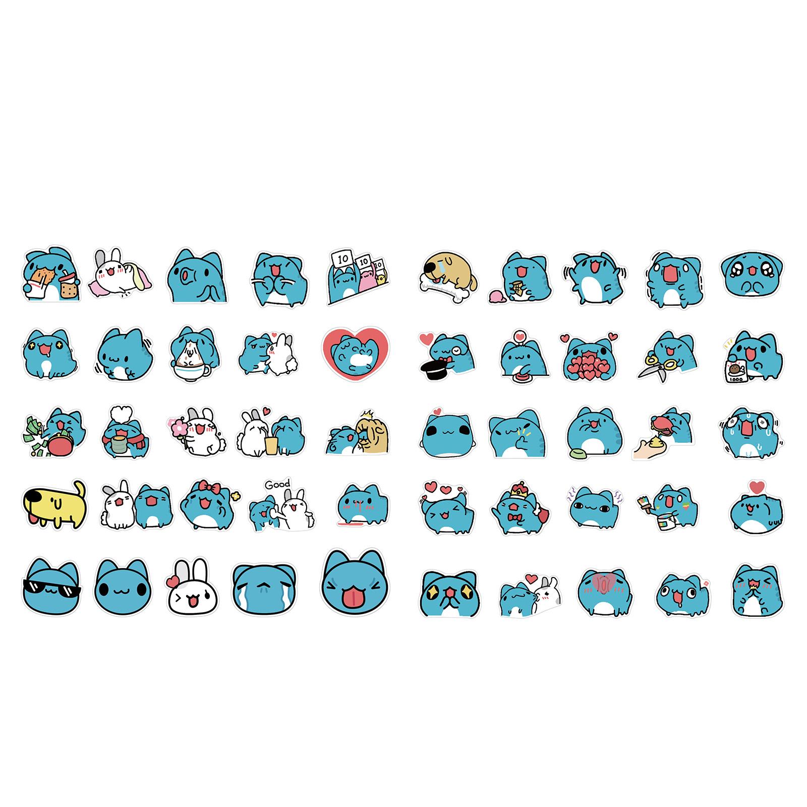 

Funny Cartoon Stickers, Decorate Refrigerator Scooter Water Cup DIY Personalized Stickers One Size