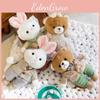 Couple Teddy Bear Rabbit Plush Toy Cartoon Stuffed Doll Decoration Kids Gift