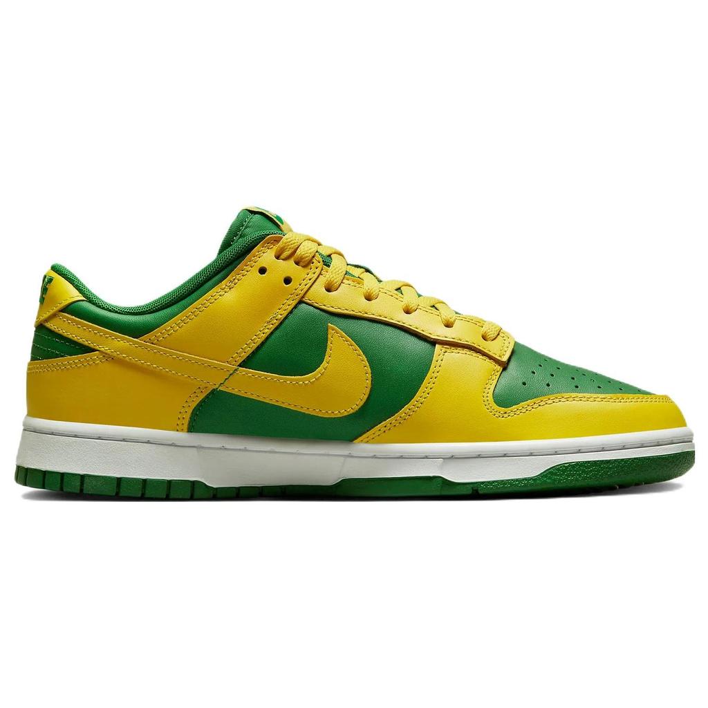 Nike Dunk Low Reverse Brazil Herren Sneakers Gelb Apfelgrün Weiß DV0833-300