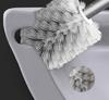 Punch-Free Wall-Mounted Toilet Cleaning Brush Set for Bathroom 
