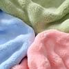 Coral Fleece Three-Piece Bath Set: Thick, Absorbent, Non-Shedding Towels with Hair Drying Cap.