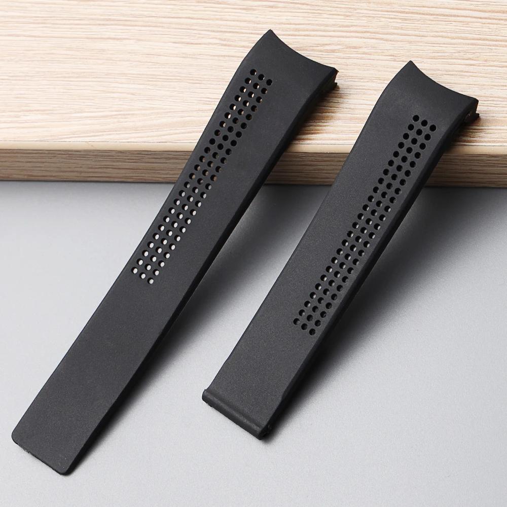 Bracelet For TAG HEUER CARRERA Watch Chain 20 22 24mm TPU Silicone Watch Strap Watch Accessories Rubber Watchband Chain