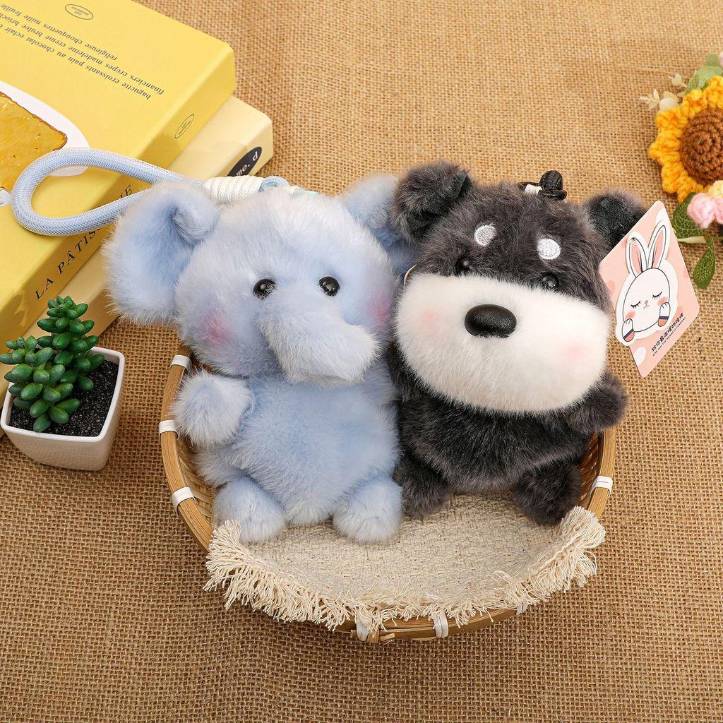 Cute Dinosaur Plush Toy With Cartoon Design And Keyring For Kids Gift