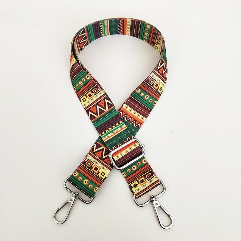 New Ethnic Style Series Women's Bag Shoulder Strap Accessories Adjustable Wide Shoulder Strap Color Bag Versatile Webbing