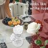 Skull With Florals Design Plastic Halloweens Decoration Easy Setups Indoor Outdoor Holiday Party Gothics Tabletop Display
