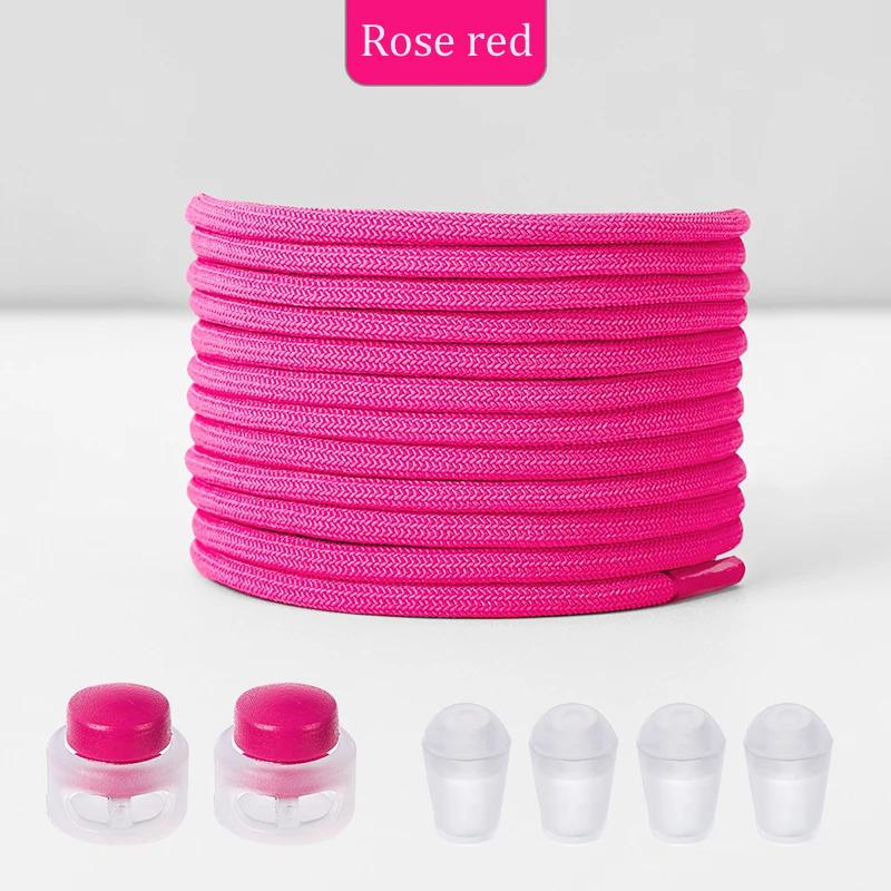 New No Tie Shoeaces Elastic Round Tieless Shoe Laces Sneakers Spring Lock Shoelace Quick Without Ties Shoes Lace for Kids Adult