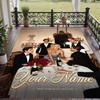 Custom Text Sabrina Carpenter Pattern Floor Rug Soft Indoor Carpet Mat Living Room Bedroom