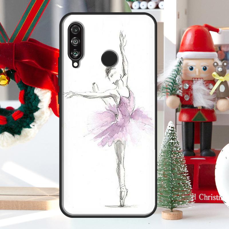 Ballerina Ballet Dance Girl For Huawei Nova Y73 Y60 Y70 Y90 Y72 Y61 Y91 7i 8i 11i 12i 12s 9 10 SE P20 P30 P40 Lite Case