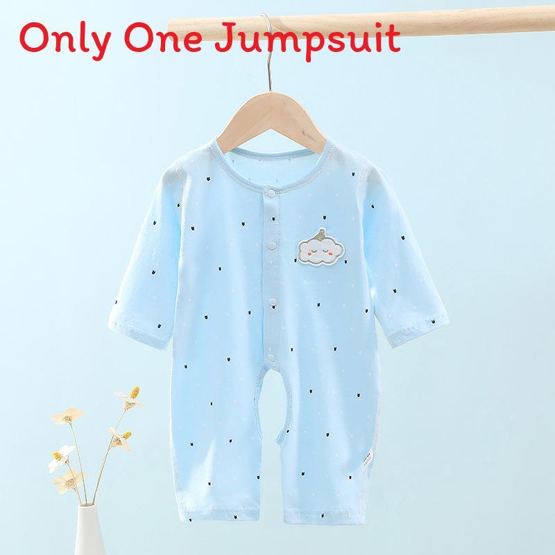 Baby Cotton Long Sleeve Romper With Open Crotch For Newborns And Infants