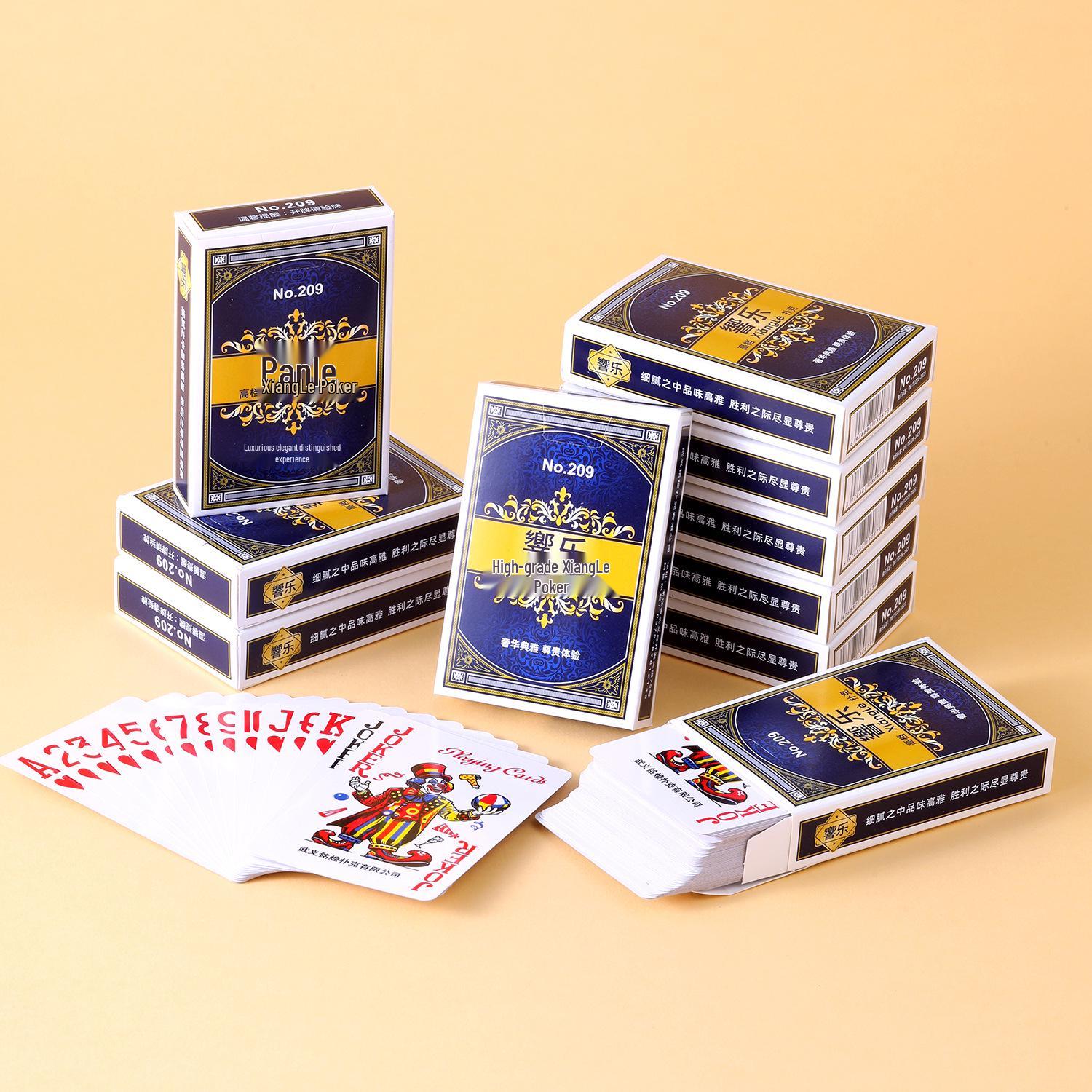 Xiang Yue 209 Premium Hardened Thick Playing Cards for Home and Club Games Xiang Yue 209 (10 decks)