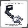 Clamp Mount Adjustable Cornet Attachment Mic Clip Holder Support for Podcasting Trombone Practice