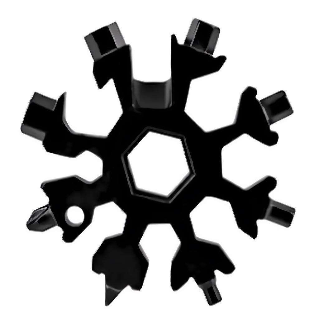 18-in-1 Multi-purpose Hexagon - Multi-function Snowflake- Bathroom Stainless Steel Universal Portable Tool Set