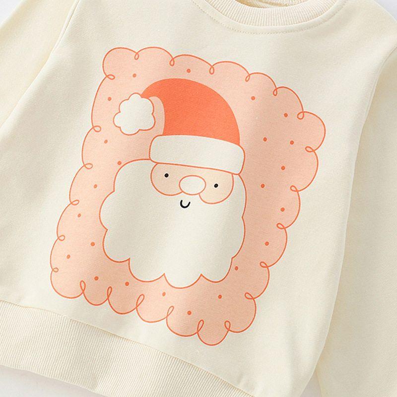 Girls' Sweatshirt, New Autumn and Winter Style, European and American Style, Round Neck, Long Sleeves, Cute Print, Casual Top for Young Children