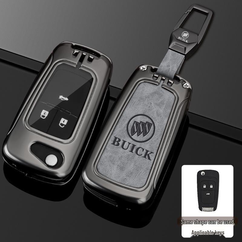 23 Buick Key Case for Regal, LaCrosse, GL8, Envision, and Enclave - Full Cover Key Bag with Buckle