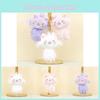 Soft Pp Cotton Stuffed Cat Keychain Cute Short Plush Kitty Bag Decoration