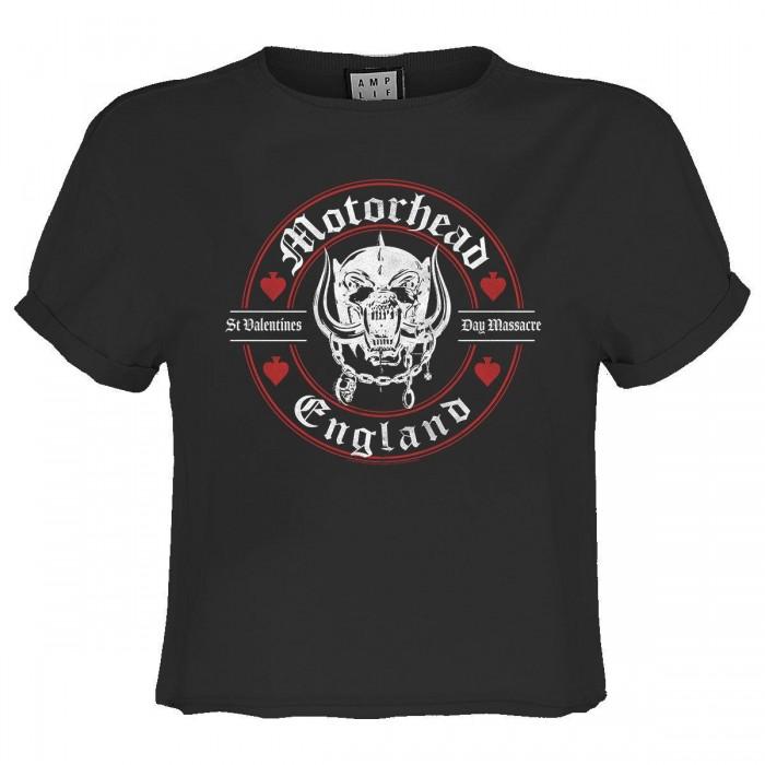 Amplified Womens/Ladies St Valentines Day Massacre Motorhead Crop T-Shirt